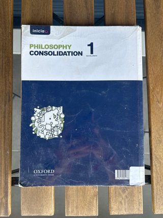 Philosophy Consolidation, Bachillerato 1