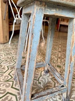 Taburete industrial vintage de taller