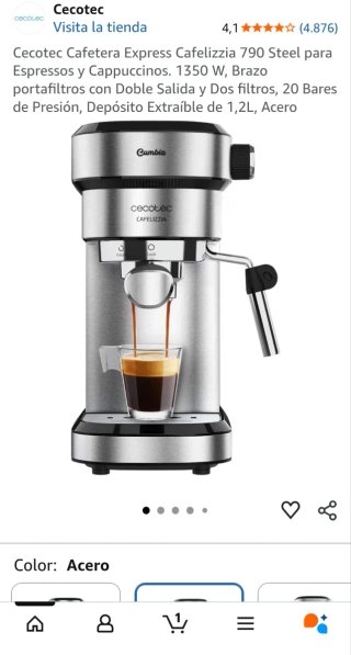 Cafetera Cecotec 20 bares