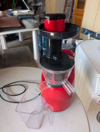 Extractor de zumos prensado lento rojo