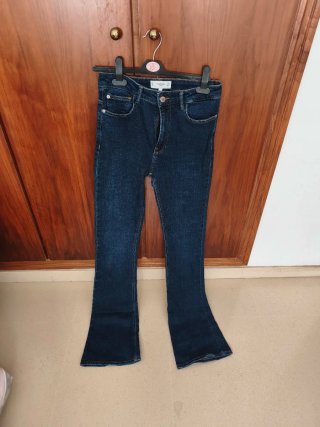 Lote 3 Pantalones vaqueros campana Mango talla 38