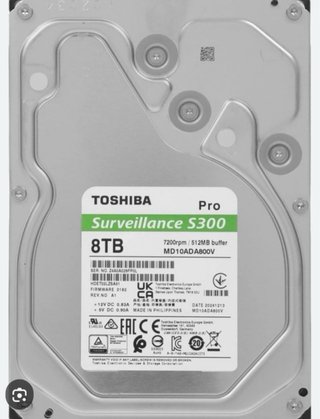 Disco Duro Toshiba Surveillance S300 8TB precintad