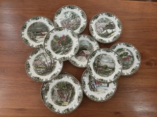 Juego Platos Ingleses Vintage John Bros