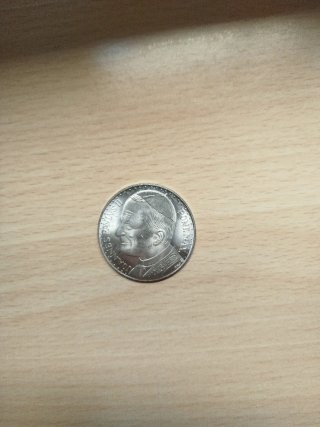 Moneda Visita 1982 Papa Juan Pablo II