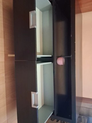 Mueble TV negro madera