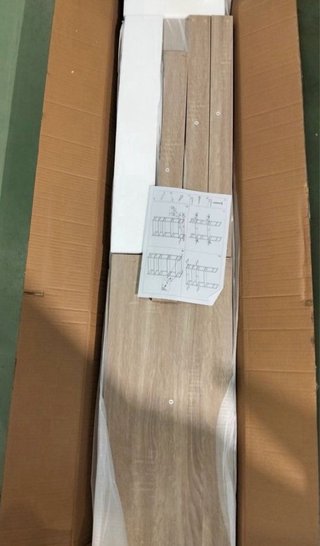 Estantería Kala 74 metal y madera haya 150×74x30 c
