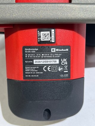 Einhell Sierra Circular TC-CS 1250