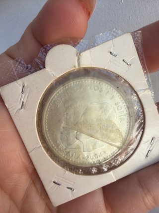 Moneda Plata 12 Euros Felipe y Letizia 2004