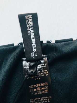 Bikini Karl Lagerfeld T.M Estampado Blanco y Negro
