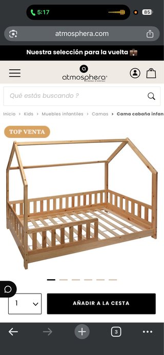 URGE vender! Cama Cabaña Infantil 90x190