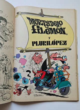 Mortadelo y Filemón atacando al objetivo