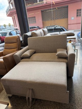 Sofá Cama 146cm Beige