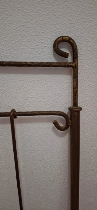 Cabecero in ferro battuto artigianale per letto 90cm