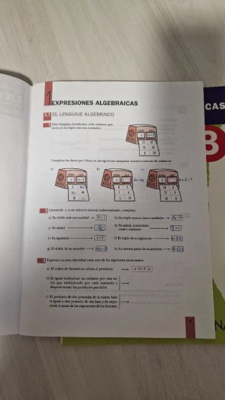 Lote de tres cuadernillos de Matemáticas Anaya