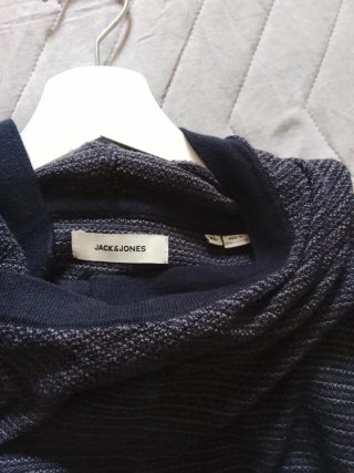 Sudadera  con capucha Jacks & Jones azul y ne