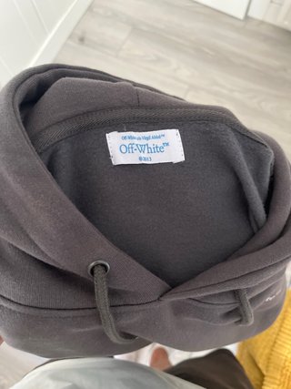 Off-White Sudadera con Capucha Cupid Arrow Gris