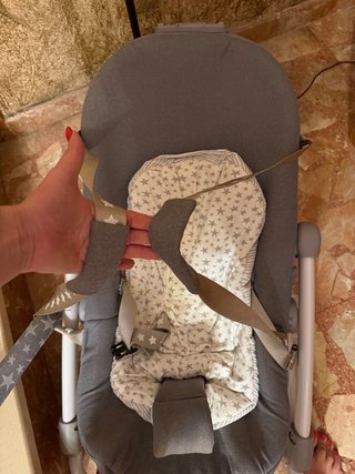 Hamaca bebé Jane gris estrellas