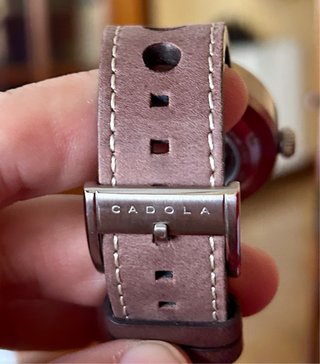 Reloj Cadola Azul Oscuro con Correa Marrón
