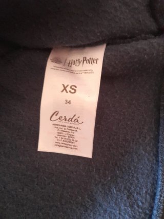 Forro polar Hogwarts Talla XS, de regalo camiseta