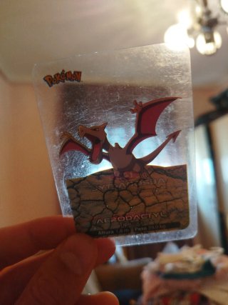 Aerodactyl Pokemon Lamincard Tipo Roca