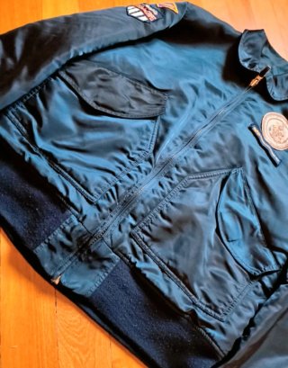 Bomber Alpha Industries CWU-45 Vintage Blu| patch|
