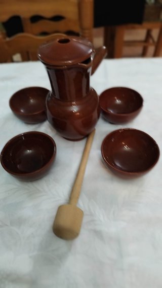 Juego café/chocolate tazas y cuencos