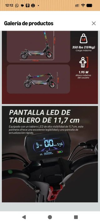 Patinete Eléctrico RAYI Dual Motor