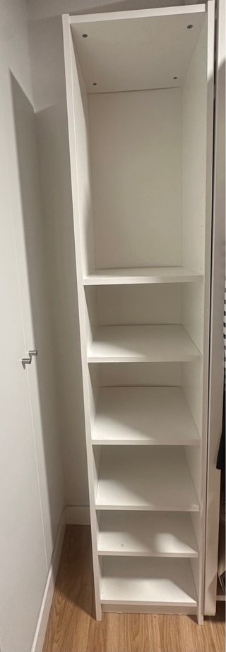 Estantería alta blanca madera