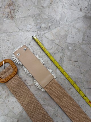 2 cinture elastiche beige