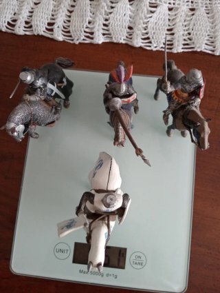 Figuras Caballeros Medievales Plomo