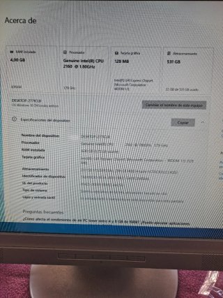 PC Acer Aspire + Monitor HP 19"