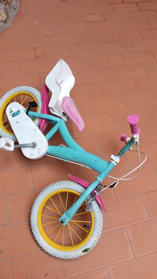 Bicicleta infantil con asiento para muñeca