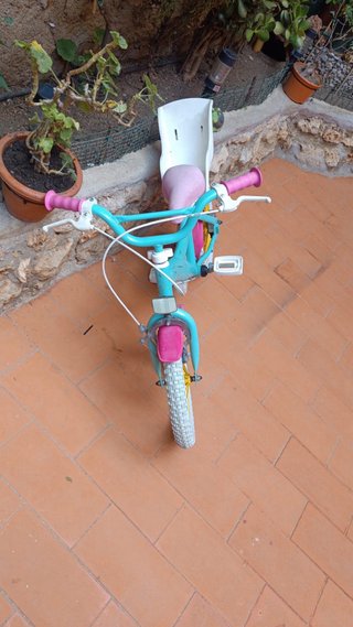 Bicicleta infantil con asiento para muñeca