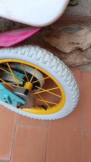 Bicicleta infantil con asiento para muñeca