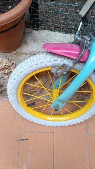 Bicicleta infantil con asiento para muñeca