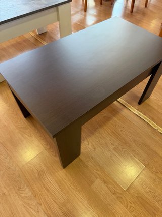 Mesa de centro elevable madera y blanco NUEVAS