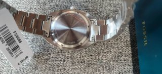 Reloj Fossil Hombre Esfera Verde y Correa Plateada