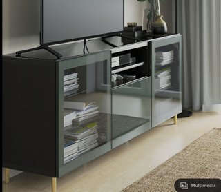 Cristal Negro IKEA BESTÅ 180x40cm
