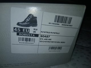 Botas de Piel Negra Talla 45