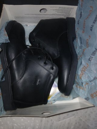 Botas de Piel Negra Talla 45