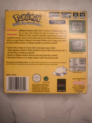 Pokemon Amarillo Edición Especial Pikachu