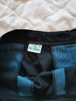 Falda colegio Rosa Molas negra y azul talla 12