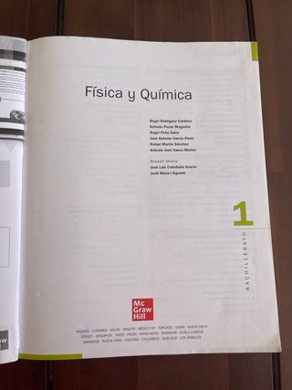 Física y Química 1 Bachillerato