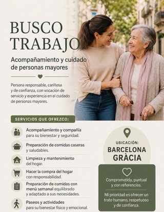 Cuidado y acompañamiento personas mayores