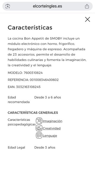 Cocina de juguete Smoby