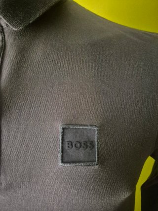 Polo BOSS Slim Fit Verde Talla S