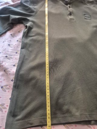 Polo BOSS Slim Fit Verde Talla S