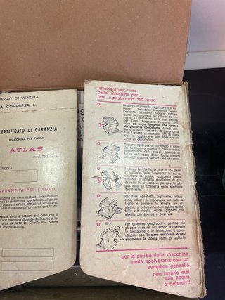 Macchina per Pasta Atlas 150 Lusso OMC, vintage