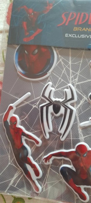 Set 6 adesivi morbidi Spiderman