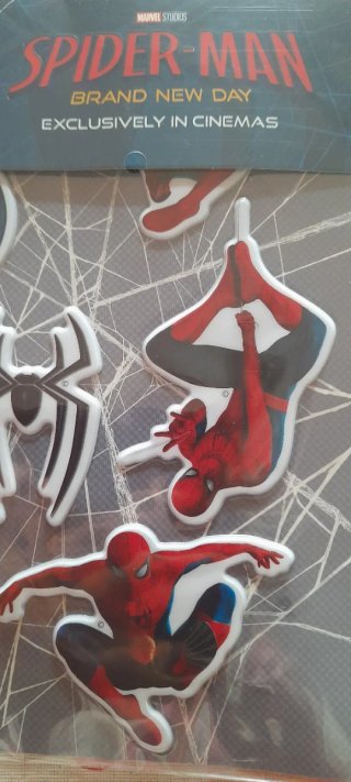 Set 6 adesivi morbidi Spiderman